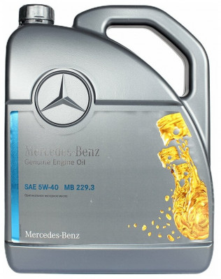 MERCEDES-BENZ Mercedes-Benz Масло Моторное Синтетическое Mb 229.3 5W-40 5L (A000989770213bhfr)