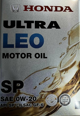 HONDA Oe Honda 0W20 (4L) Масло Моторное Ultra Leo Sp Api Sp Ilsac Gf-6 (Замена 08217-99974)