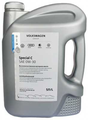 Синтетическое моторное масло VOLKSWAGEN Special C 0W-30, 5 л, 1 шт., GR55167M4